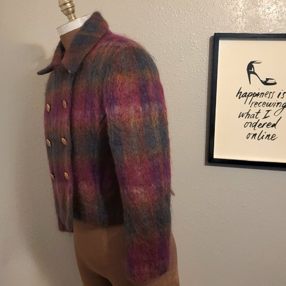 Harris Wallace Mohair Blend Cropped Jacket - Picture 9 of 16